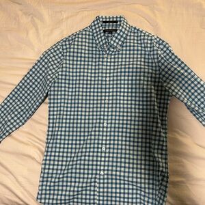 Men's Blue Checkered Shirt